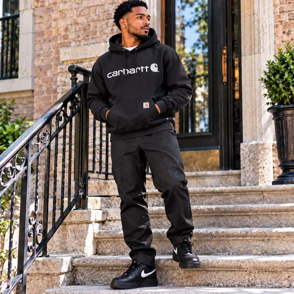 Carhartt WIP Master Pant Size W30 x L32 Black Wool Blend